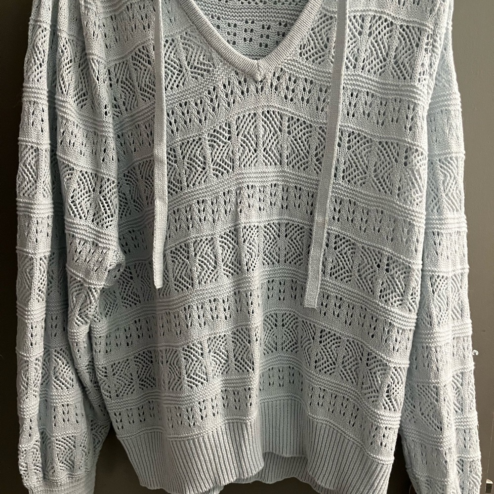 Lauren Conrad Blue V-Neck Sweater- new with tag!